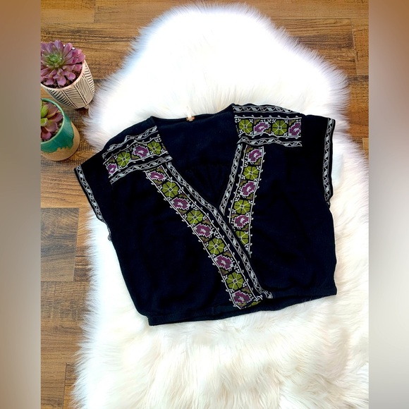Free People Luca Embroidered Top - Picture 1 of 8